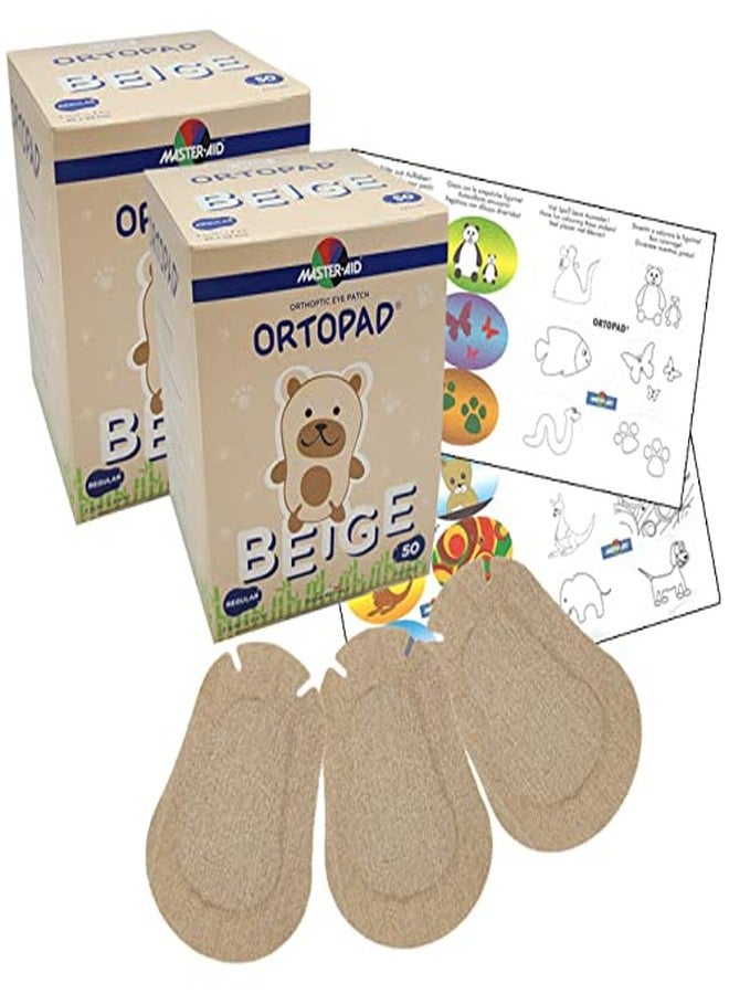 Ortopad® Bamboo Beige, Regular Size, 2 Boxes (100 Patches) - Image 1